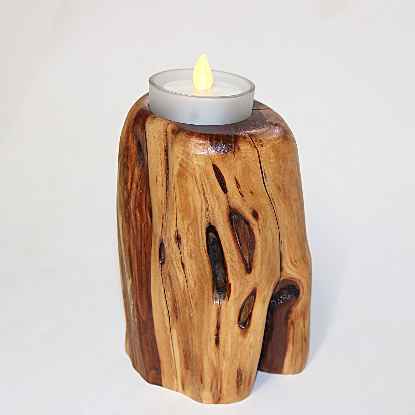Manzanita Candle Holder Natural Harwood Candle Holder Handcrafted Candle Holder