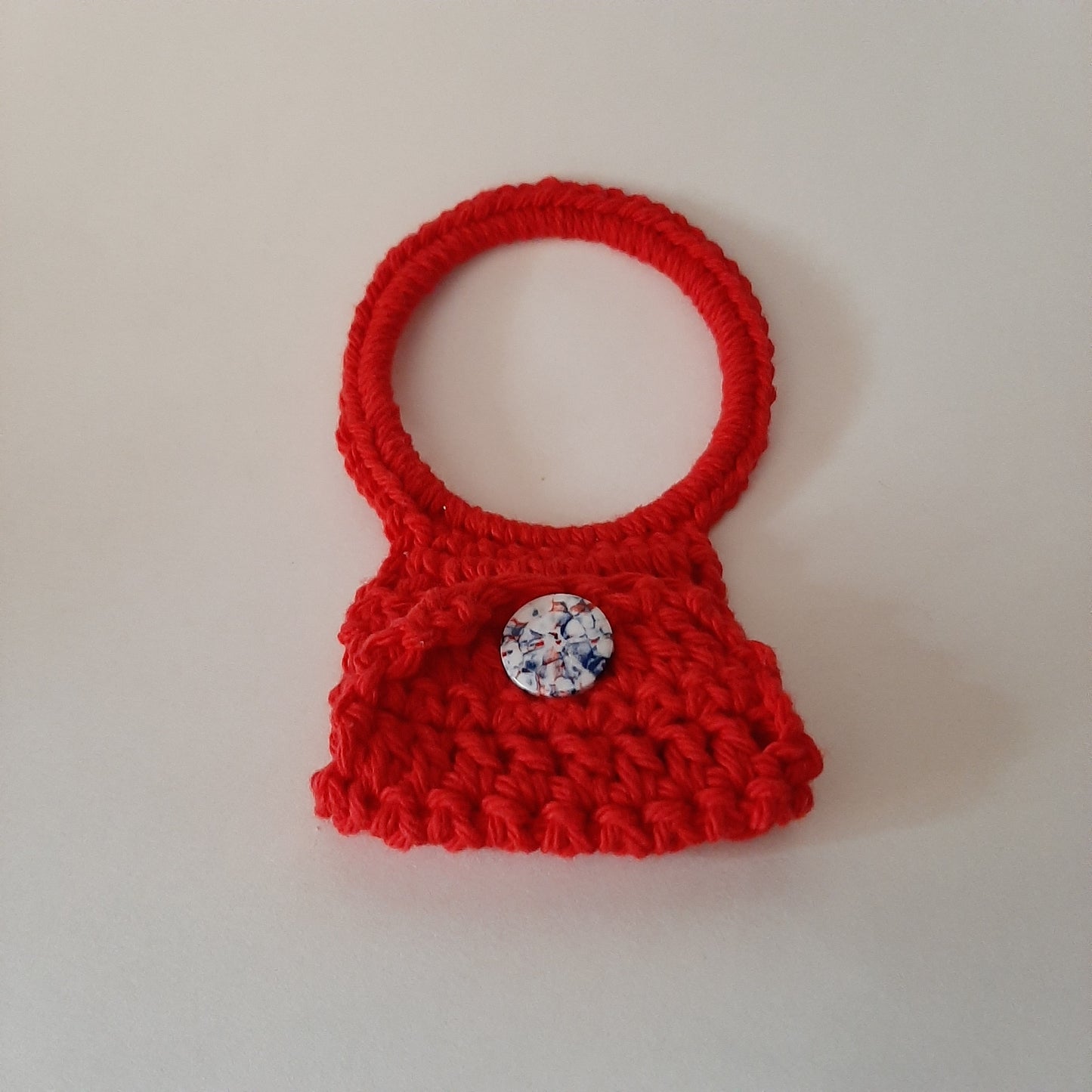 Red Crochet Towel Hanger