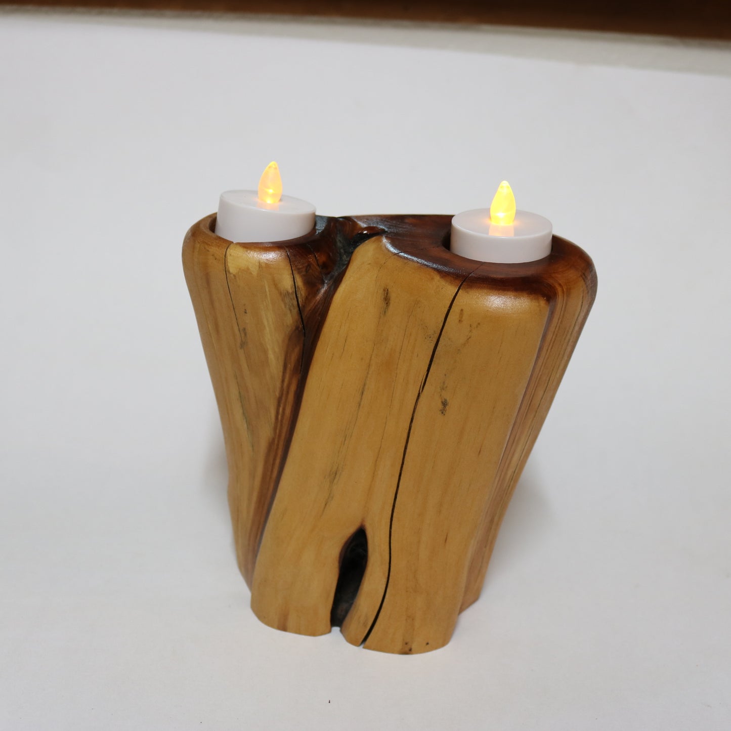 Manzanita Candle Holder Double Candle Holder Natural Wood Candle holder