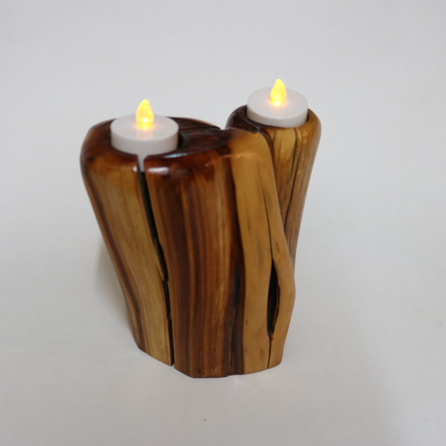 Manzanita Candle Holder Double Candle Holder Natural Wood Candle holder