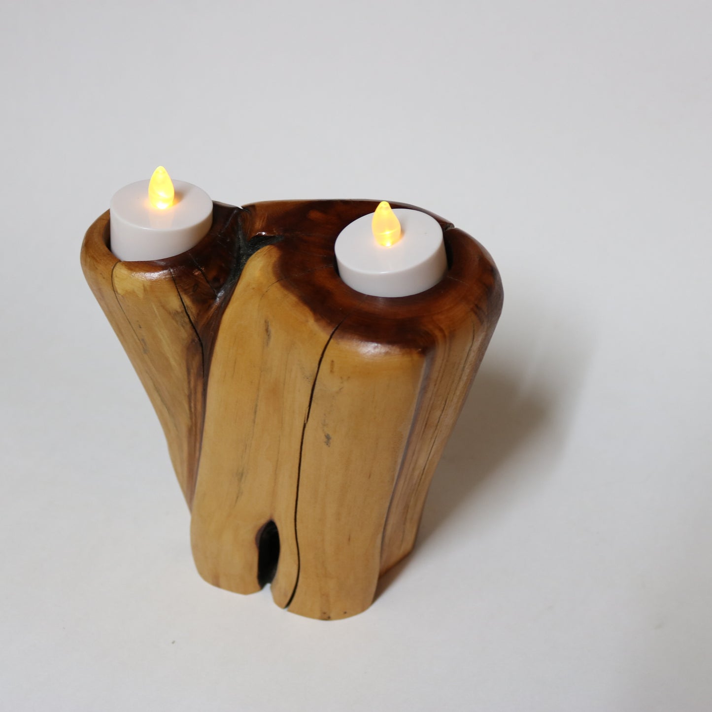 Manzanita Candle Holder Double Candle Holder Natural Wood Candle holder