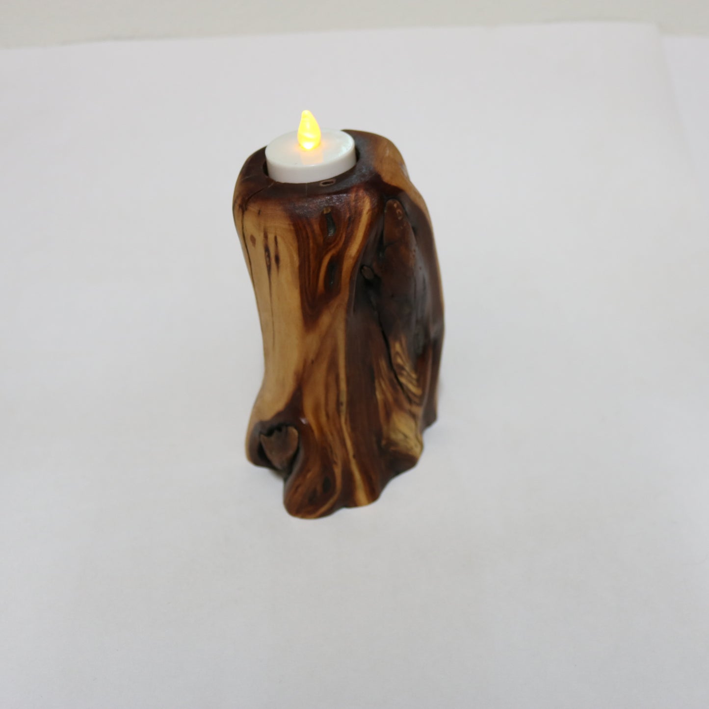 Manzanita Candle Holder, Handcrafted from Oregon Native Hardwood