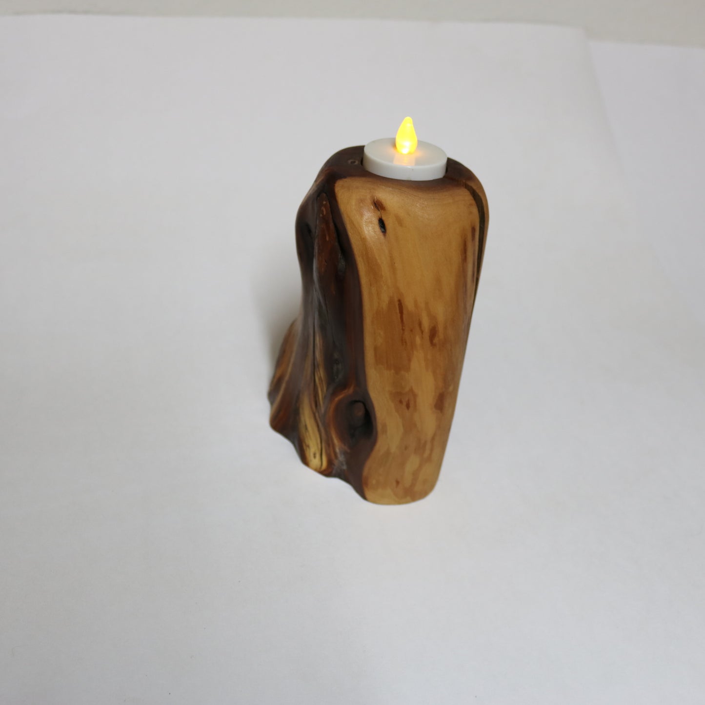 Manzanita Candle Holder, Handcrafted from Oregon Native Hardwood