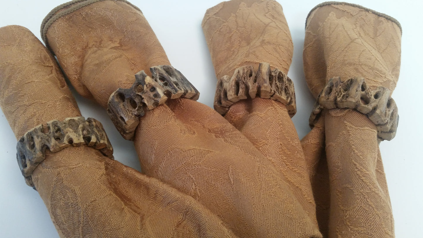 Napkins Rings-Napkin Holders-Cholla Cactus Napkin Holders-Rustic Wedding Table Decor