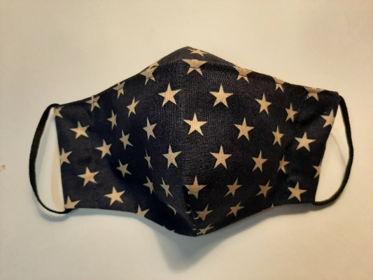 Starry Night Face Mask, Double Layer, All Cotton, Nose Cover, Washable, Reusable, Best Fitting