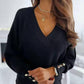 V-Neck Long Sleeve Sweatshirt