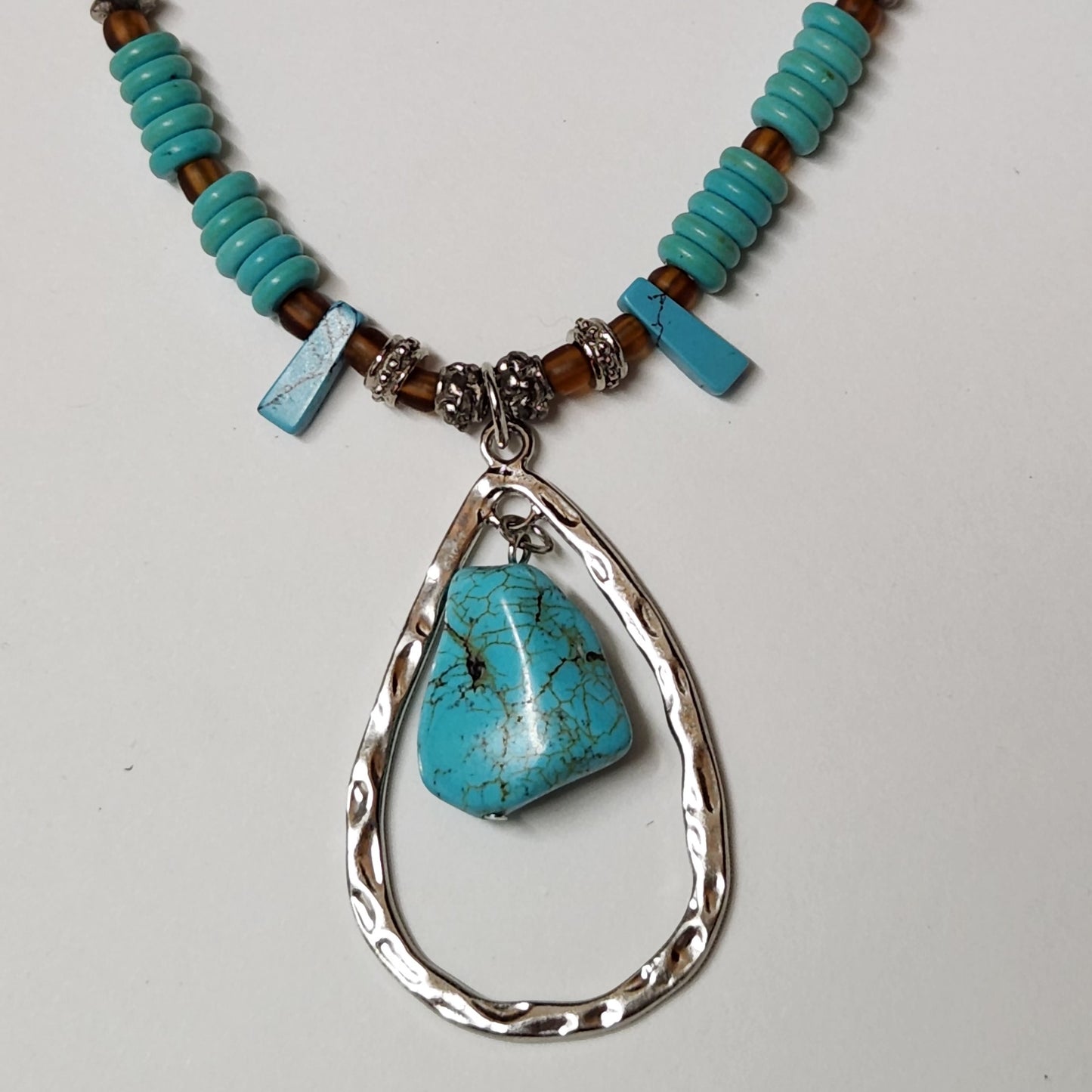 Women's Necklace, Woman's Turquoise Necklace,