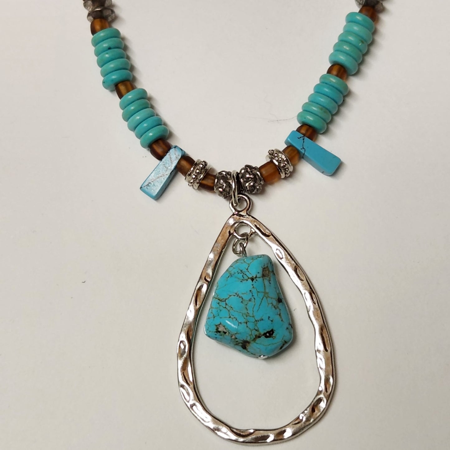 Women's Necklace, Woman's Turquoise Necklace,