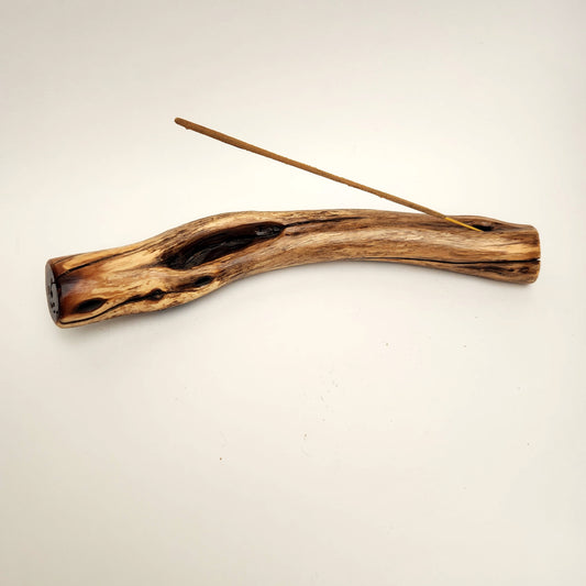 Incense Holder-Manzanita Wood Incense Stick Holder- Handcrafted Oregon Hardwood