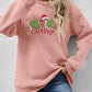 Letter Graphic Round Neck Long Sleeve Sweatshirt