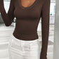 Lovelet V-Neck Long Sleeve T-Shirt