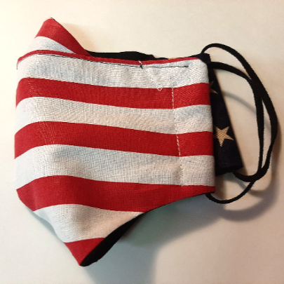 Face Mask/ American Flag Face Masks/double layer quilters cotton with nose cover/washable/best fitting/ made in USA