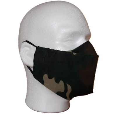 Camo Face Mask/Double Layer/All Cotton/Nose Cover/Washable/Reusable/Best Fitting