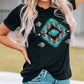 Western  Printed Crewneck Graphic Tee