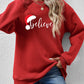 BELIEVE Graphic Long Sleeve Sweatshirt