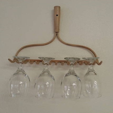 Old Rake Wine Glass Holder-Rake Jewelry holder- Key Holder- Dog Leash holder- Refurbished Old rake