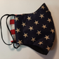 Face Mask/ American Flag Face Masks/double layer quilters cotton with nose cover/washable/best fitting/ made in USA