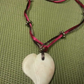 bone heart pendant